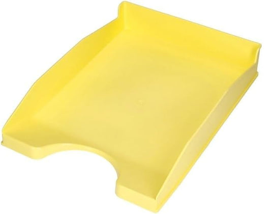Bandejas de Oficina Apilables – Organizador Oficina para Folios – Organizador de Archivos Escritorio Color Amarillo