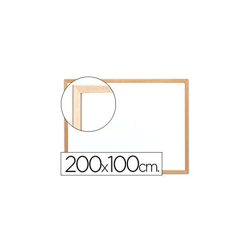 PIZARRA BLANCA Q-CONNECT LAMINADA MARCO DE MADERA 200X100 CM