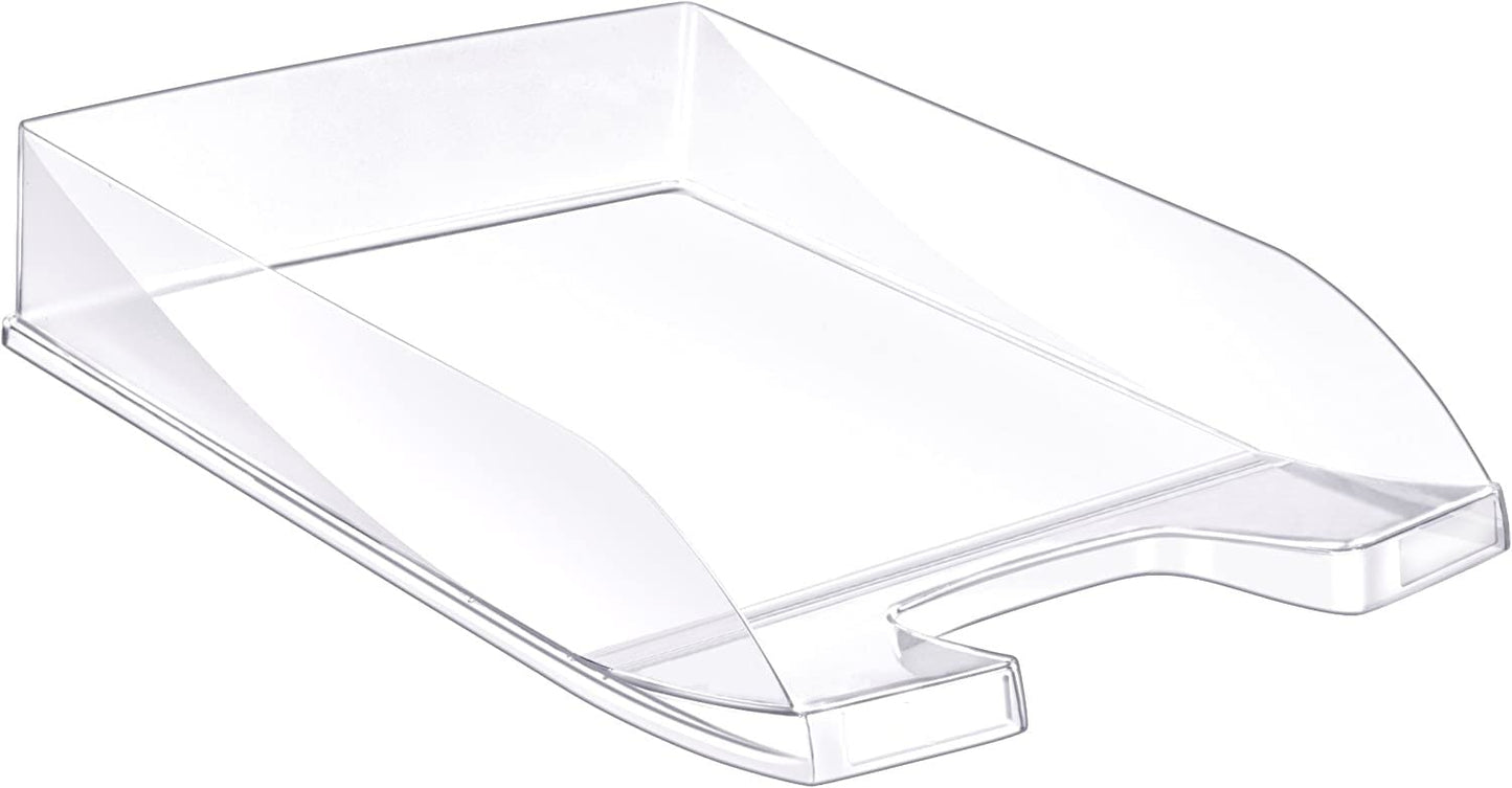 Lote de 10 bandejas portadocumentos - Bandeja Oficina - Bandeja Folios - Organizador de Folios - Color Transparente