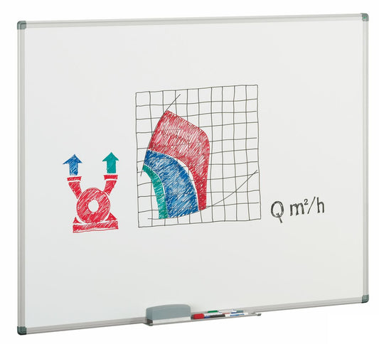 Pizarra blanca estratificada Faibo 122x360cm